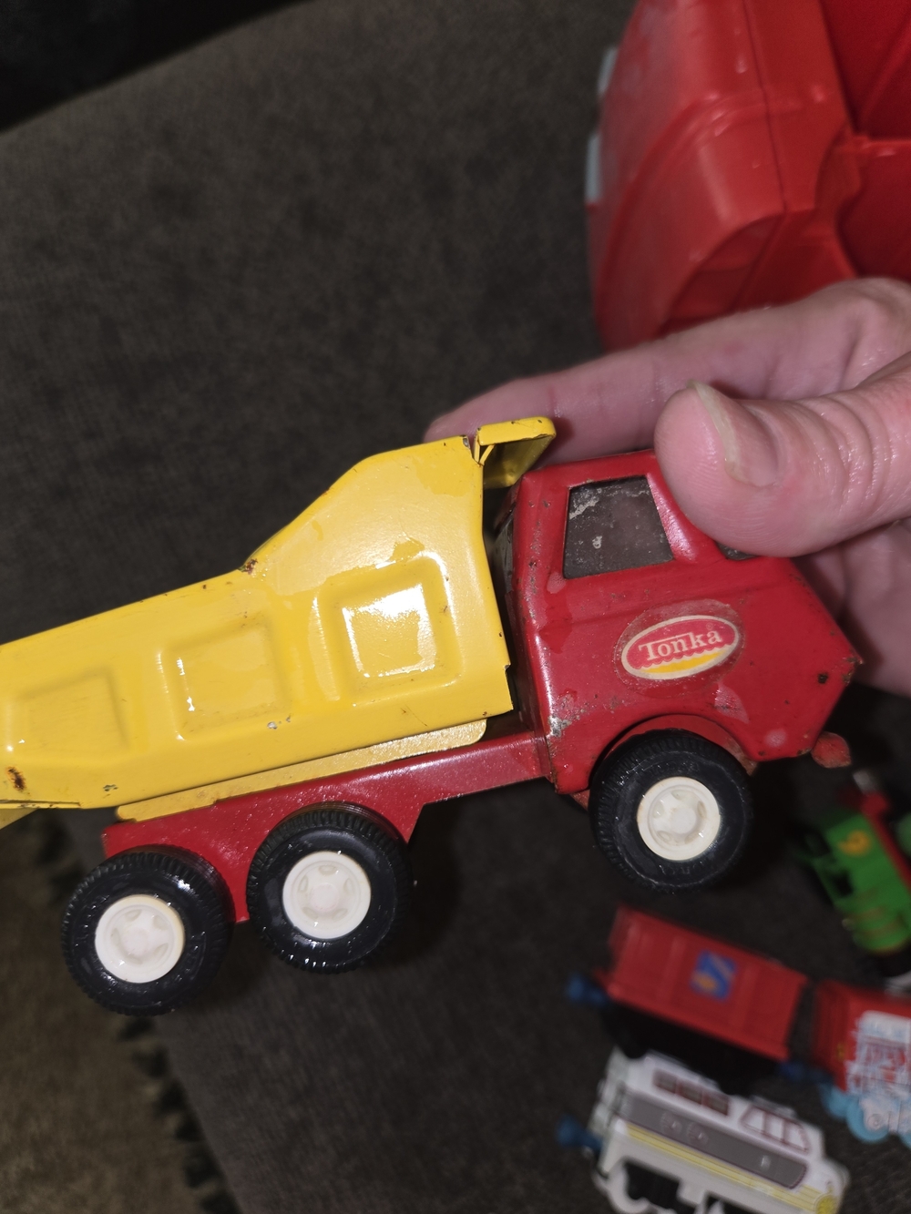 Tonka Red and Yellow Dump Truck - Kids Toy